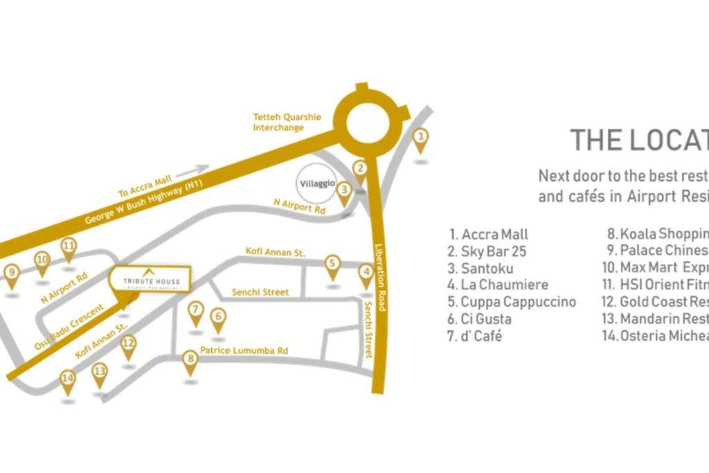 Luxury 2 Bedroom Apartment With Huge Balcony , Pool, Gym At Tribute House Accra Exteriör bild